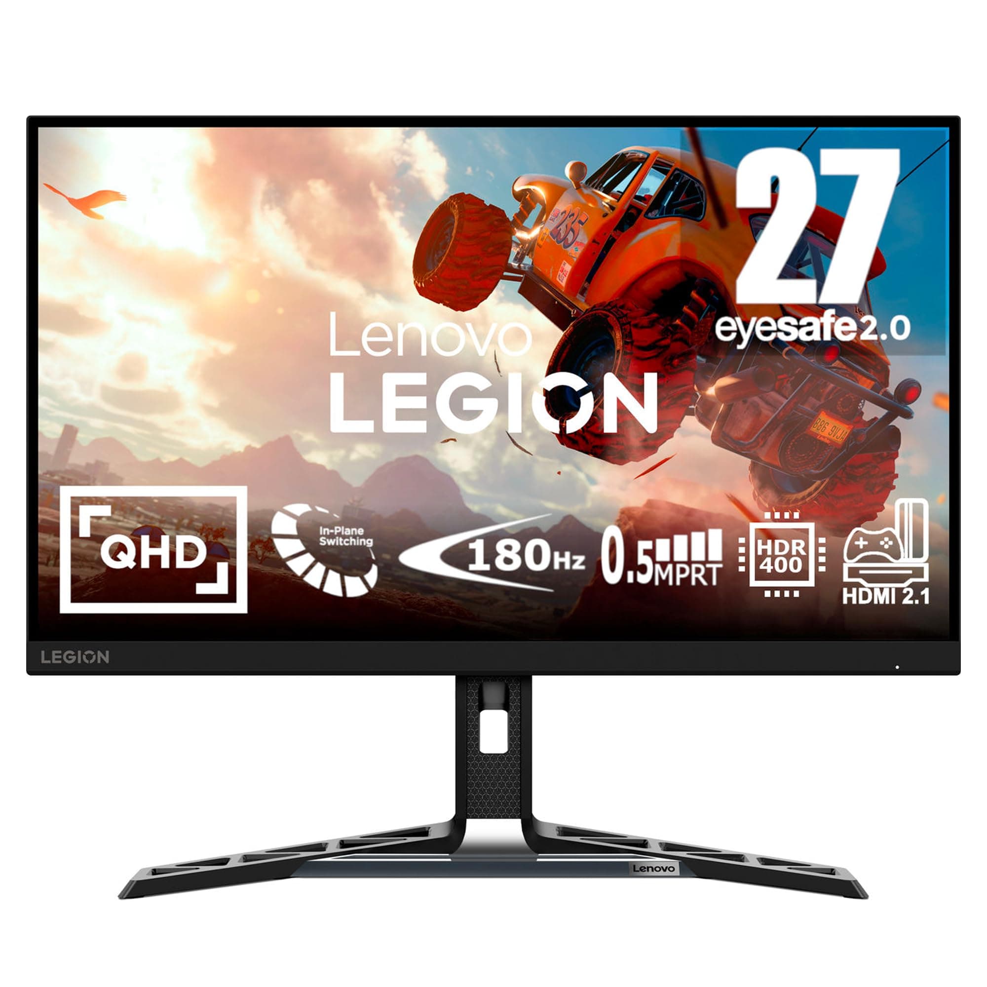 Lenovo Legion R27qe 27 inch Gaming Monitor | QHD, 1440p, 180Hz, IPS, 0.5ms, HDMI, DP | AMD Freesync | PS5, Xbox, PC screen