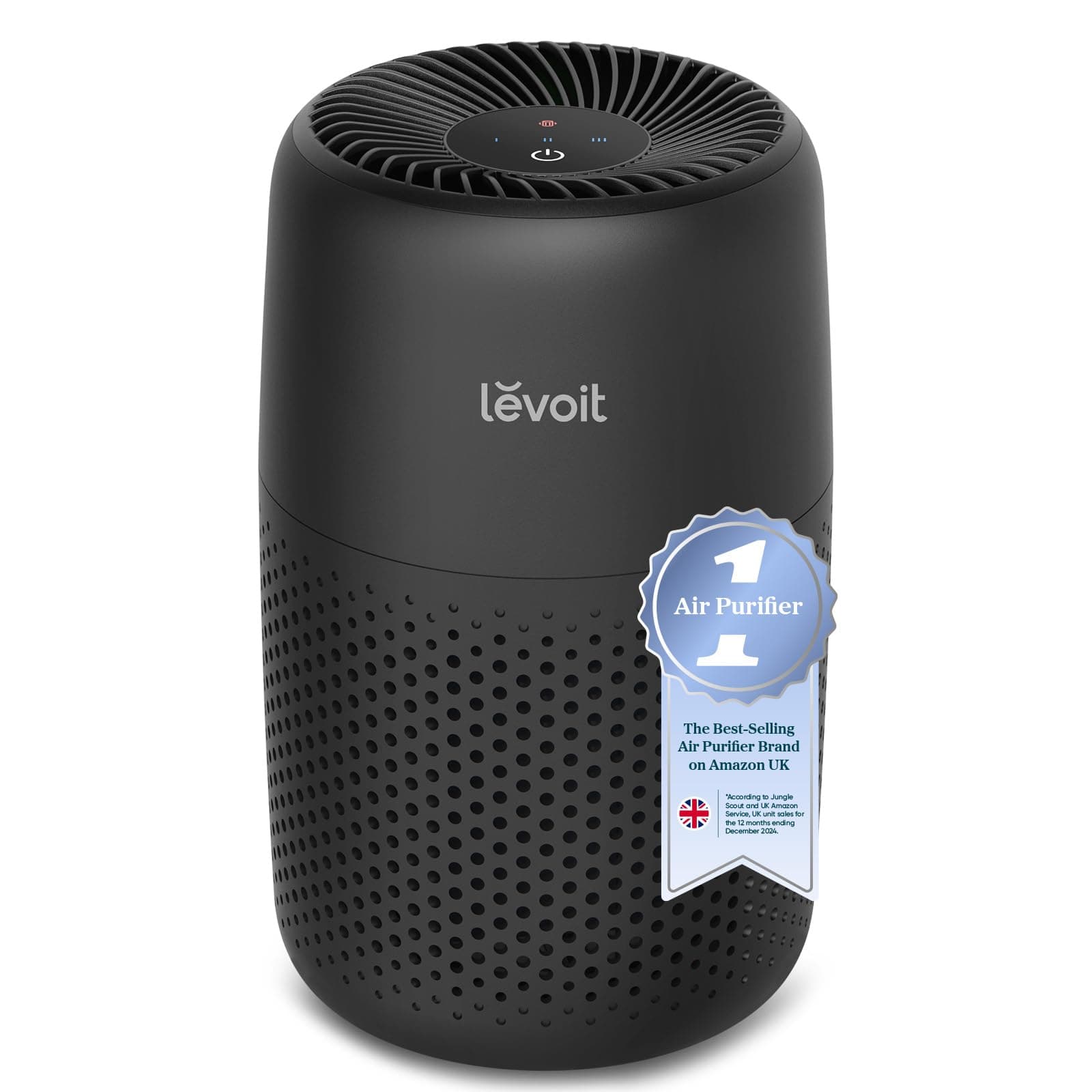 LEVOIT Air Purifier for Bedroom Home, Ultra Quiet HEPA Filter Cleaner with Fragrance Sponge & 3 Speed for Better Sleep, Allergies, Dust, Pet Dander, Odour, Smoke, Office, Desktop, Core Mini Black