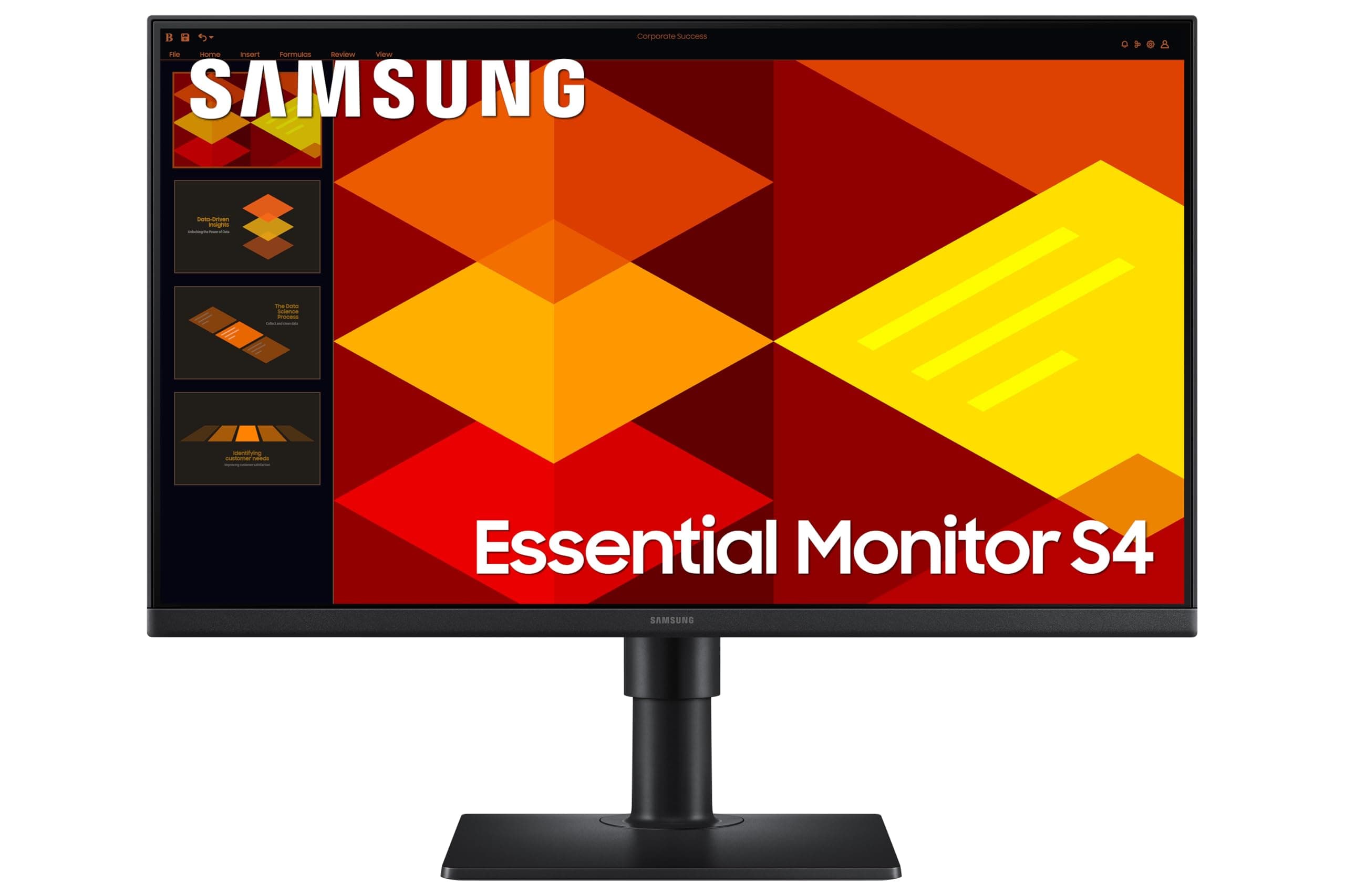 Samsung LS24D406GAUXXU 24" FullHD IPS Monitor with Speakers - Height Adjust, 1920x1080p, Displayport, USB, HDMI, Eye Saver Mode